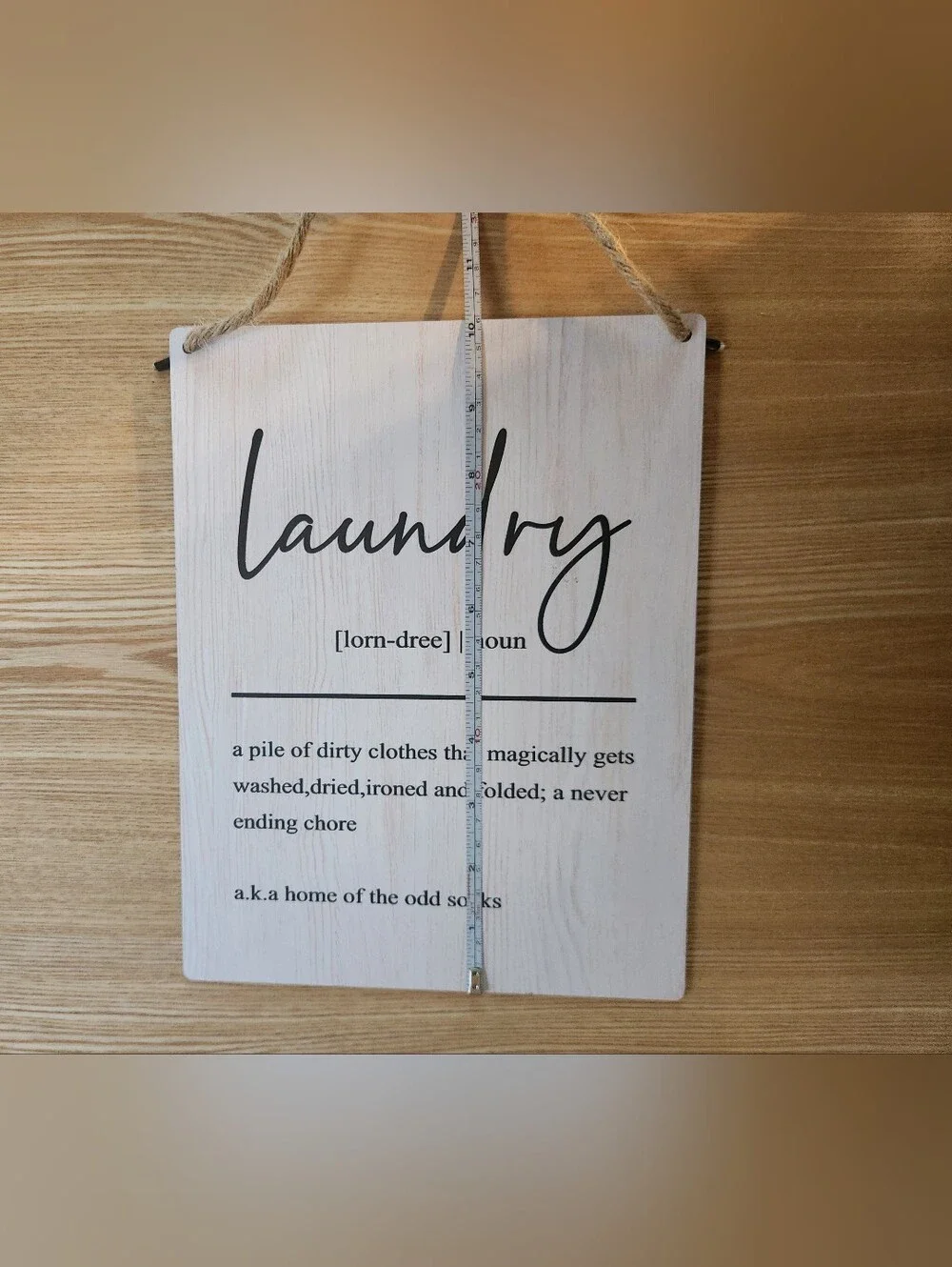 Novelty Laundry Sign